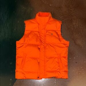 Ralph Lauren Bright Orange Puffer Vest